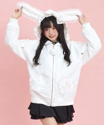 ファーうさ耳中綿入りブルゾン