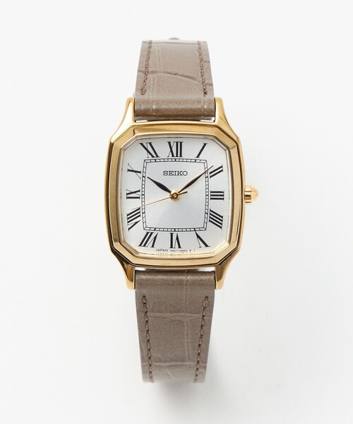 別注】＜SEIKO＞スクエア レザー 腕時計2（アナログ腕時計）｜SEIKO