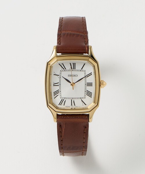 別注】＜SEIKO＞スクエア レザー 腕時計2（アナログ腕時計）｜SEIKO