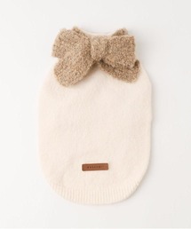 moncheri（モンシェリ）の「リボンマフラー付きニットトップス（ペットウェア・キッズ）」