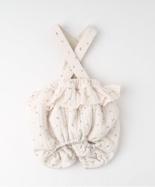 花柄キルティングフリルかぼちゃパンツ（ペットウェア）｜moncheri（モンシェリ）