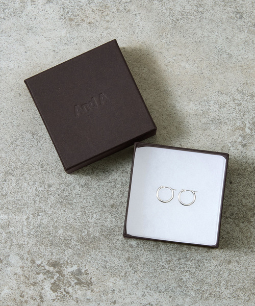 And A(アンドエー)の「And A アンドエー / SILVER925 SMALL HOOP PIERCE シルバー925スモールフープピアス(両耳用) / AA-A24U007(ピアス(両耳用)・メンズ・シルバー・SMALL)」の11枚目の写真