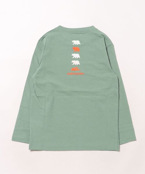 KRIFF MAYER Kid's Collection(クリフメイヤーキッズコレクション)の「【UVカット】おひさまプリントロンT(クマ)(Tシャツ/カットソー・キッズ・グレー/マスタード/グレイッシュベージュ/チャコール/ライトグリーン/サックスブルー・170/160/150/140/130/120)」の9枚目の写真