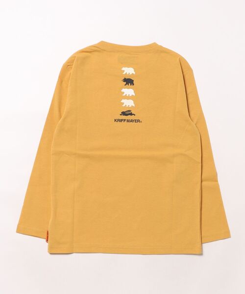 KRIFF MAYER Kid's Collection(クリフメイヤーキッズコレクション)の「【UVカット】おひさまプリントロンT(クマ)(Tシャツ/カットソー・キッズ・グレー/マスタード/グレイッシュベージュ/チャコール/ライトグリーン/サックスブルー・170/160/150/140/130/120)」の12枚目の写真