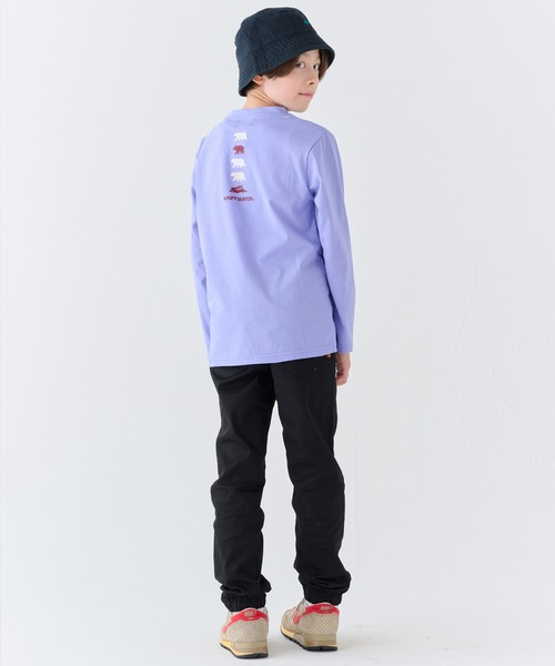 KRIFF MAYER Kid's Collection(クリフメイヤーキッズコレクション)の「【UVカット】おひさまプリントロンT(クマ)(Tシャツ/カットソー・キッズ・グレー/マスタード/グレイッシュベージュ/チャコール/ライトグリーン/サックスブルー・170/160/150/140/130/120)」の20枚目の写真