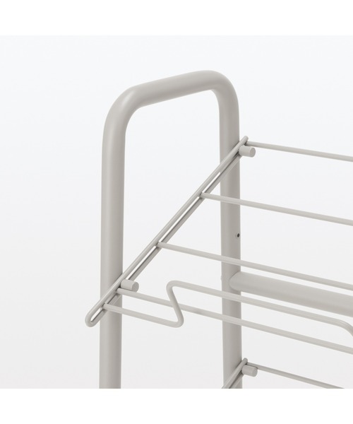 無印良品（ムジルシリョウヒン）の「スチールパイプ収納ラック　幅４５×奥行２９×高さ７９ｃｍ（家具・メンズ・グレー系・FREE）」の6枚目の写真
