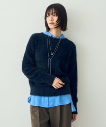 YECCA VECCA - YECCA VECCA/イェッカヴェッカ ニット セール】ペーパーヤーンルーズニット（ニット/セーター）｜YECCA