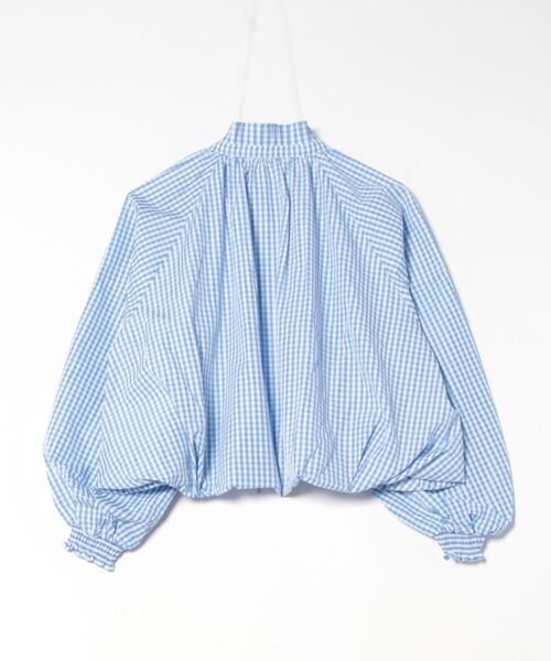 セール】プリーツギンガムチェックバルーンブルゾン（ブルゾン