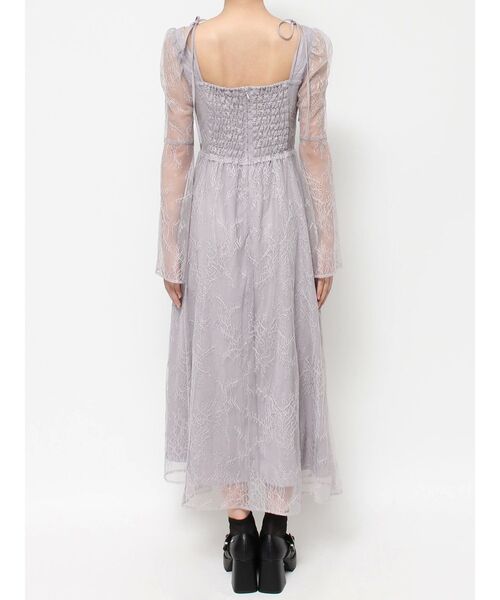 EATME（イートミー）の「リボンショルダーレースワンピース