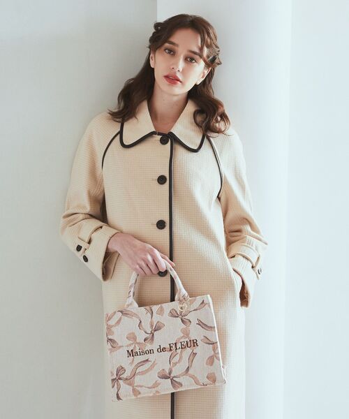 Maison de FLEUR（メゾンドフルール）の「リボン柄ゴブラン