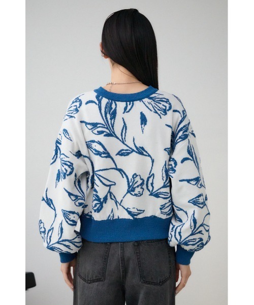 セール】2WAY線花柄ジャガードカーディガン（カーディガン/ボレロ