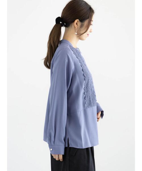 Te chichi(テチチ)の「パターンレースヨーク切替ブラウス(シャツ/ブラウス・レディース・ネイビー/イエロー/グレー/オフホワイト・F)」の12枚目の写真