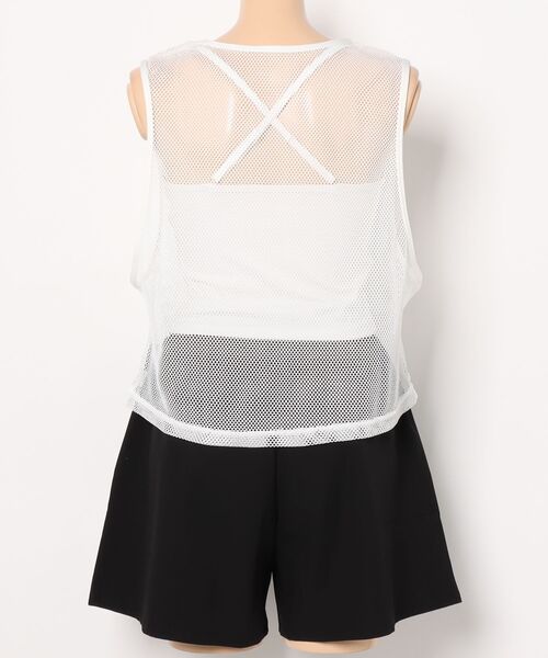 GYDA(ジェイダ)の「GYDA/ジェイダ メッシュノースリーブトップス+タンキニ4テンセット 404830(水着・レディース・ホワイト/ブラック・11号/9号/7号)」の8枚目の写真