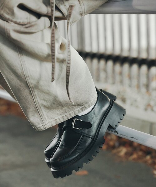 tk.TAKEO KIKUCHI（ティーケータケオキクチ）の「モンクストラップタンクソールシューズ（その他シューズ・メンズ・ブラック/ブラック系・55/75/65）」の13枚目の写真