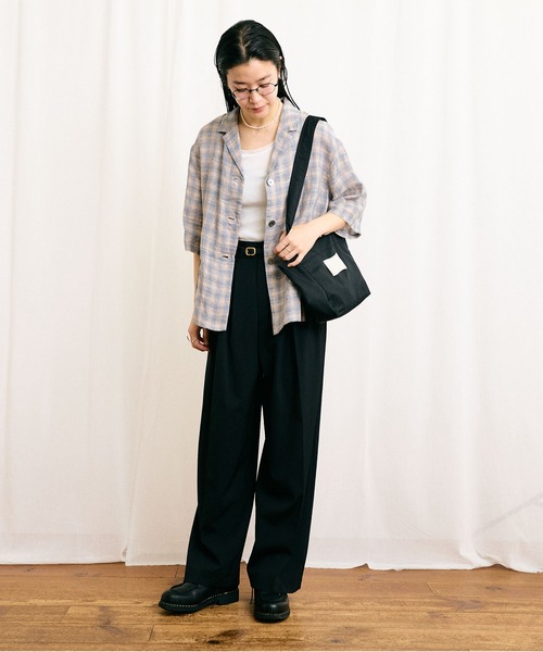 fig Ｌondon（フィグロンドン）の「OMBRE CHECK shirt（シャツ/ブラウス・レディース・ベージュ・FREE）」の11枚目の写真
