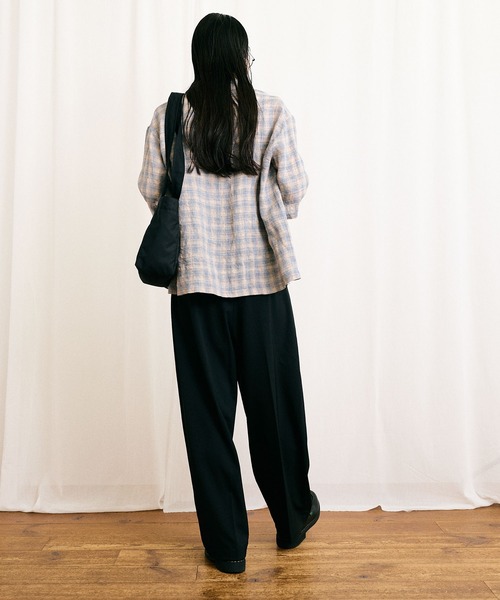 fig Ｌondon（フィグロンドン）の「OMBRE CHECK shirt（シャツ/ブラウス・レディース・ベージュ・FREE）」の15枚目の写真