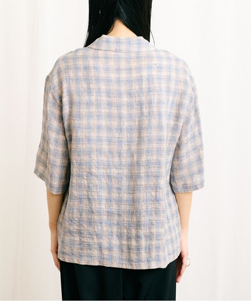 fig Ｌondon（フィグロンドン）の「OMBRE CHECK shirt（シャツ/ブラウス・レディース・ベージュ・FREE）」の21枚目の写真