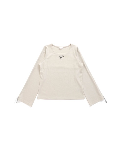 JENNI love(ジェニィラブ)の「ラメテレコそでドロストロンT(Tシャツ/カットソー・キッズ・グレー/オフホワイト/ピンク・160cm/150cm/140cm/130cm)」の15枚目の写真