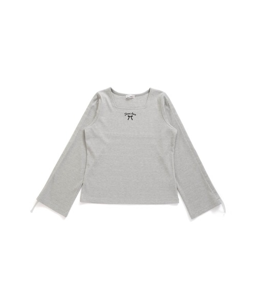 JENNI love(ジェニィラブ)の「ラメテレコそでドロストロンT(Tシャツ/カットソー・キッズ・グレー/オフホワイト/ピンク・160cm/150cm/140cm/130cm)」の17枚目の写真