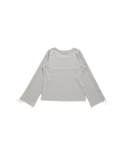 JENNI love(ジェニィラブ)の「ラメテレコそでドロストロンT(Tシャツ/カットソー・キッズ・グレー/オフホワイト/ピンク・160cm/150cm/140cm/130cm)」の18枚目の写真