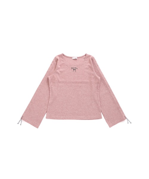 JENNI love(ジェニィラブ)の「ラメテレコそでドロストロンT(Tシャツ/カットソー・キッズ・グレー/オフホワイト/ピンク・160cm/150cm/140cm/130cm)」の19枚目の写真