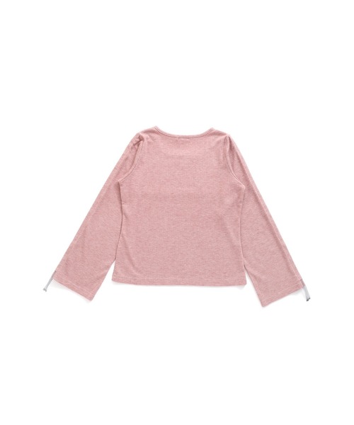 JENNI love(ジェニィラブ)の「ラメテレコそでドロストロンT(Tシャツ/カットソー・キッズ・グレー/オフホワイト/ピンク・160cm/150cm/140cm/130cm)」の20枚目の写真
