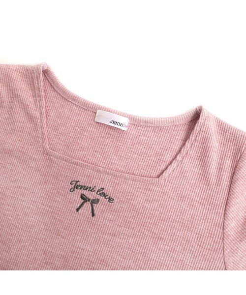 JENNI love(ジェニィラブ)の「ラメテレコそでドロストロンT(Tシャツ/カットソー・キッズ・グレー/オフホワイト/ピンク・160cm/150cm/140cm/130cm)」の21枚目の写真