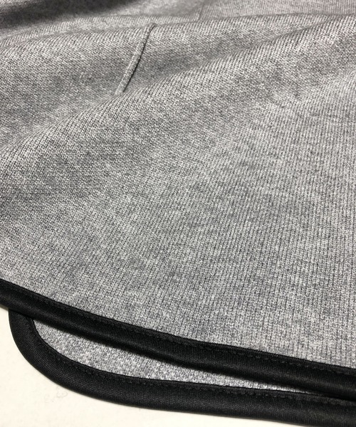 Primazel(プリマゼル)の「パイピンクニットジャケット(ノーカラージャケット・レディース・グレー・MEDIUM)」の7枚目の写真