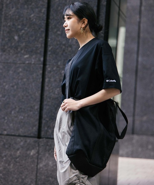 Columbia（コロンビア）の「【ムラサキスポーツ別注】Columbia/コロンビア トートバッグ COOP MILE M. MESH TOTE バック PU8770（トートバッグ・メンズ・ブラック・FREE）」の6枚目の写真