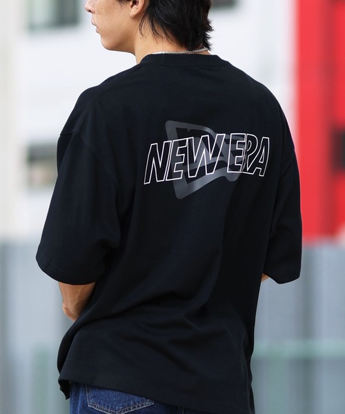 セール】NEW ERA/ニューエラ 半袖Tシャツ バックプリント 吸汗速乾