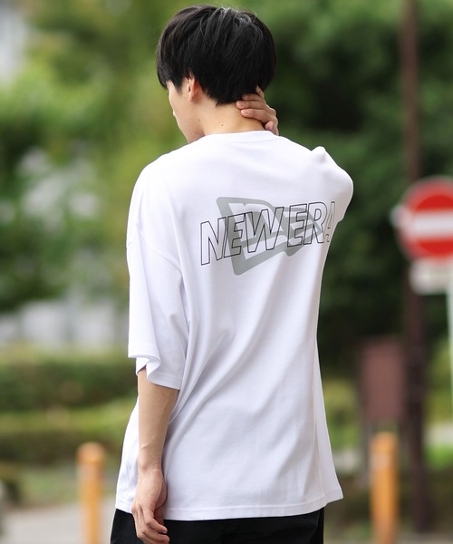 NEW ERA（ニューエラ）の「NEW ERA/ニューエラ 半袖Tシャツ バックプリント 吸汗速乾 14410156/14410157（Tシャツ/カットソー・メンズ・ホワイト/ブラック・M/XXL/XL/L）」の5枚目の写真