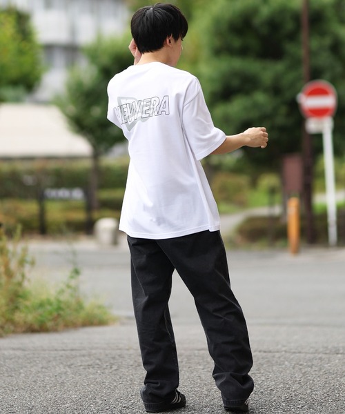 NEW ERA（ニューエラ）の「NEW ERA/ニューエラ 半袖Tシャツ バックプリント 吸汗速乾 14410156/14410157（Tシャツ/カットソー・メンズ・ホワイト/ブラック・M/XXL/XL/L）」の9枚目の写真