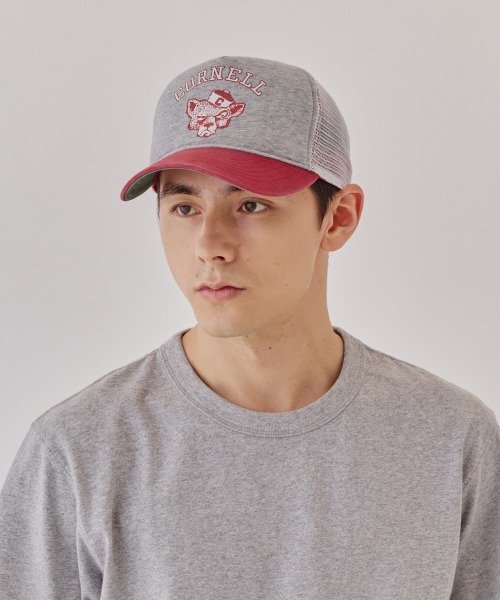 OVERRIDE（オーバーライド）の「Cornell SWEAT MESH WASHED CAP / カレッジ（キャップ・メンズ・レッド・57~59cm）」の10枚目の写真