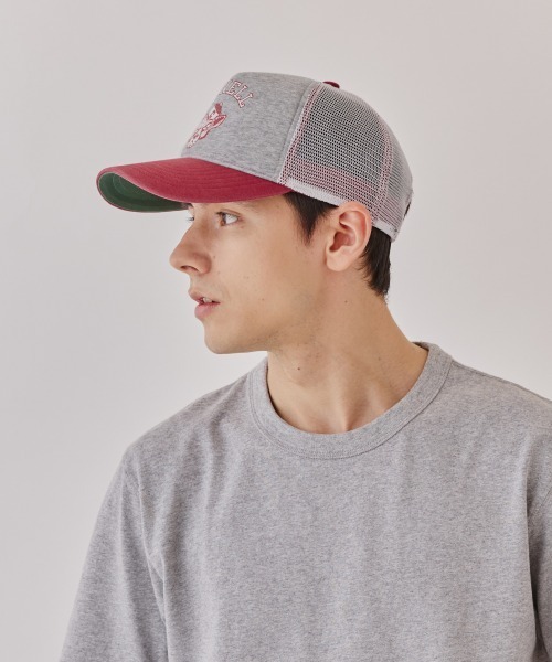 OVERRIDE（オーバーライド）の「Cornell SWEAT MESH WASHED CAP / カレッジ（キャップ・メンズ・レッド・57~59cm）」の12枚目の写真