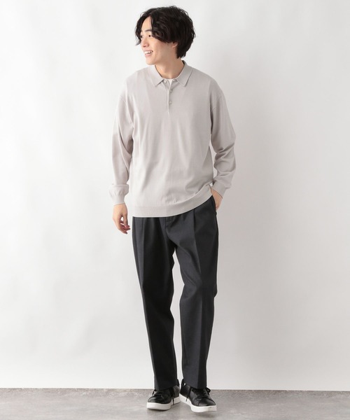 GLOBAL WORK（グローバルワーク）の「メルティライトニット/ポロ/147157（ニット/セーター・メンズ・サックスブルー/アイボリー/ネイビー/ブラウン・MEDIUM/LARGE/X-LARGE/SMALL）」の15枚目の写真