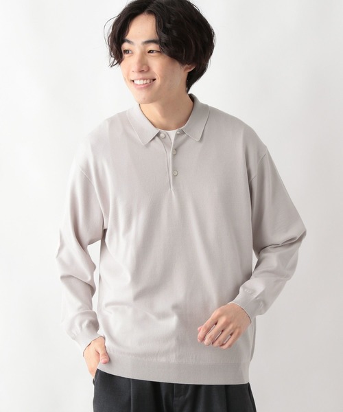 GLOBAL WORK（グローバルワーク）の「メルティライトニット/ポロ/147157（ニット/セーター・メンズ・サックスブルー/アイボリー/ネイビー/ブラウン・MEDIUM/LARGE/X-LARGE/SMALL）」の17枚目の写真