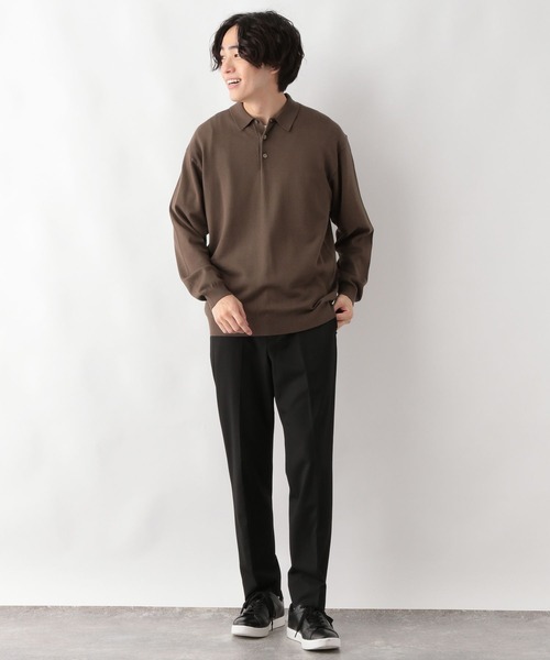 GLOBAL WORK（グローバルワーク）の「メルティライトニット/ポロ/147157（ニット/セーター・メンズ・サックスブルー/アイボリー/ネイビー/ブラウン・MEDIUM/LARGE/X-LARGE/SMALL）」の18枚目の写真