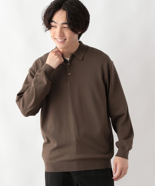 GLOBAL WORK（グローバルワーク）の「メルティライトニット/ポロ/147157（ニット/セーター・メンズ・サックスブルー/アイボリー/ネイビー/ブラウン・MEDIUM/LARGE/X-LARGE/SMALL）」の20枚目の写真