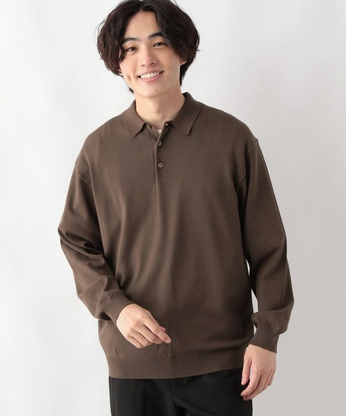 GLOBAL WORK（グローバルワーク）の「メルティライトニット/ポロ/147157（ニット/セーター・メンズ・サックスブルー/アイボリー/ネイビー/ブラウン・MEDIUM/LARGE/X-LARGE/SMALL）」の21枚目の写真