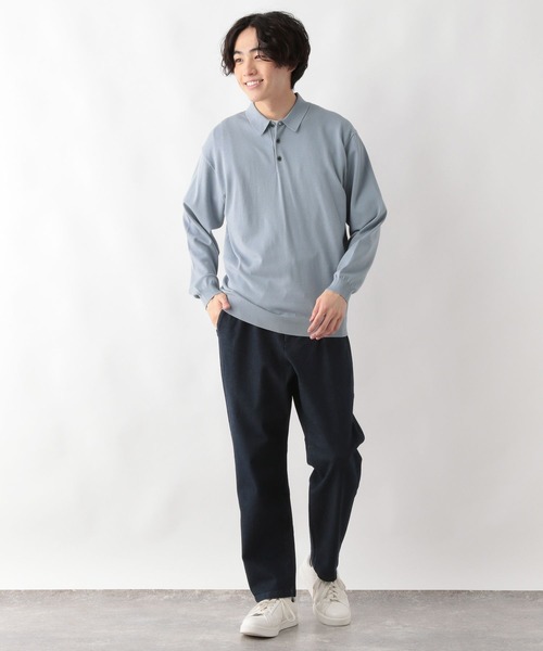 GLOBAL WORK（グローバルワーク）の「メルティライトニット/ポロ/147157（ニット/セーター・メンズ・サックスブルー/アイボリー/ネイビー/ブラウン・MEDIUM/LARGE/X-LARGE/SMALL）」の22枚目の写真