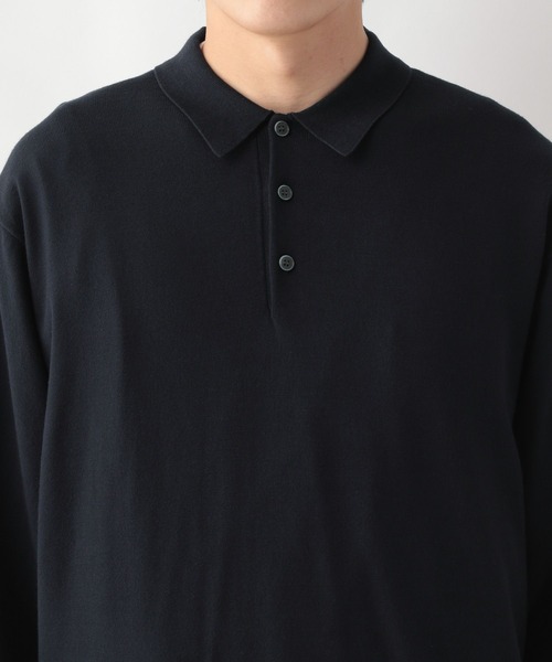 GLOBAL WORK（グローバルワーク）の「メルティライトニット/ポロ/147157（ニット/セーター・メンズ・サックスブルー/アイボリー/ネイビー/ブラウン・MEDIUM/LARGE/X-LARGE/SMALL）」の12枚目の写真