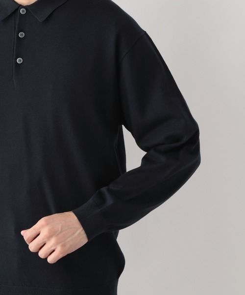 GLOBAL WORK（グローバルワーク）の「メルティライトニット/ポロ/147157（ニット/セーター・メンズ・サックスブルー/アイボリー/ネイビー/ブラウン・MEDIUM/LARGE/X-LARGE/SMALL）」の13枚目の写真