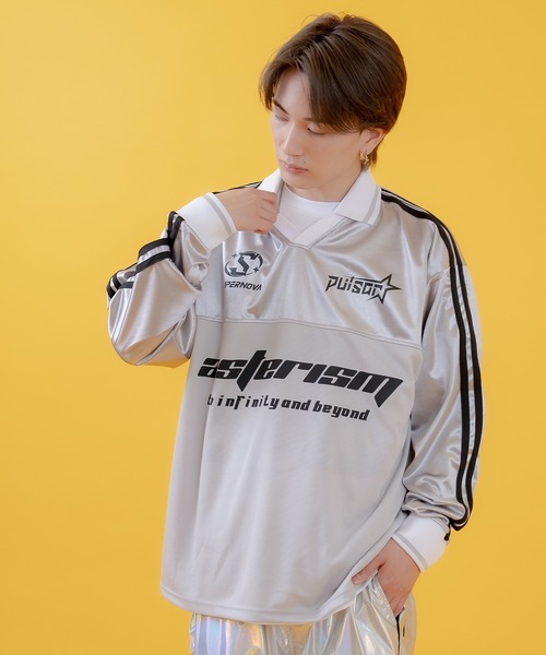 improves(インプローブス)の「グロッシー サッカーゲーム シャツ(Tシャツ/カットソー・メンズ・ネイビー/グレー/ブラック・MEDIUM/LARGE/SMALL)」の8枚目の写真