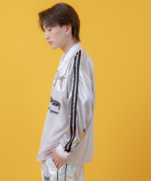 improves(インプローブス)の「グロッシー サッカーゲーム シャツ(Tシャツ/カットソー・メンズ・ネイビー/グレー/ブラック・MEDIUM/LARGE/SMALL)」の9枚目の写真