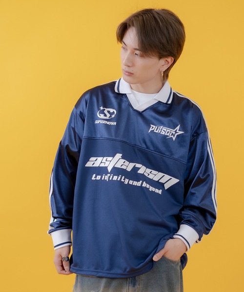 improves(インプローブス)の「グロッシー サッカーゲーム シャツ(Tシャツ/カットソー・メンズ・ネイビー/グレー/ブラック・MEDIUM/LARGE/SMALL)」の12枚目の写真