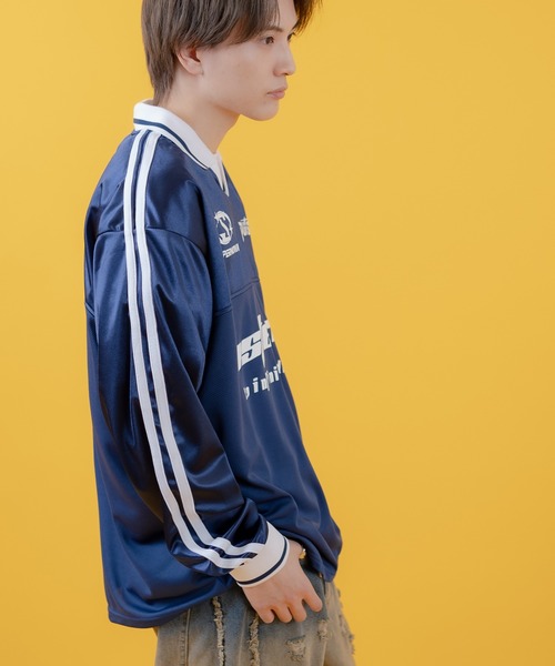 improves(インプローブス)の「グロッシー サッカーゲーム シャツ(Tシャツ/カットソー・メンズ・ネイビー/グレー/ブラック・MEDIUM/LARGE/SMALL)」の13枚目の写真