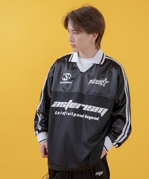 improves(インプローブス)の「グロッシー サッカーゲーム シャツ(Tシャツ/カットソー・メンズ・ネイビー/グレー/ブラック・MEDIUM/LARGE/SMALL)」の4枚目の写真