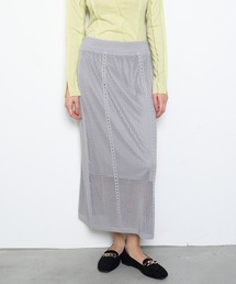 Mill mesh knit skirt ミルメッシュニットスカート