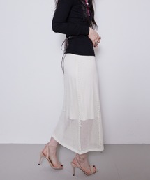Mill mesh knit skirt  ミルメッシュニットスカート