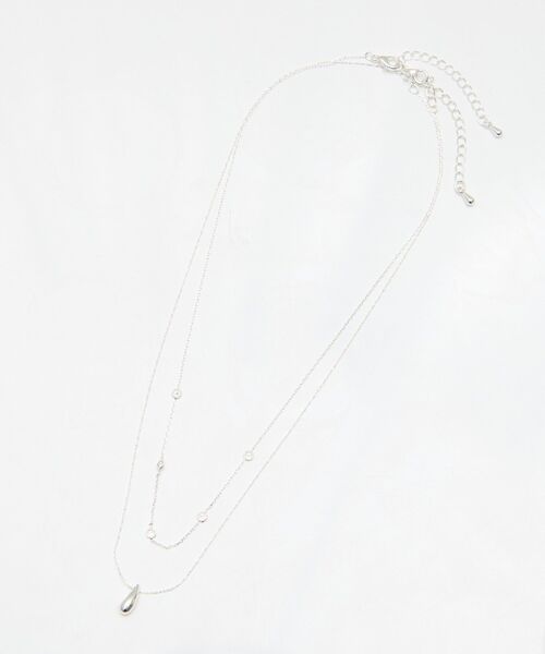 earth music&ecology(アースミュージックアンドエコロジー)の「SET2点ドロップネックレス+ビジューネックレス(ネックレス・レディース・シルバー/ピンク・FREE)」の17枚目の写真